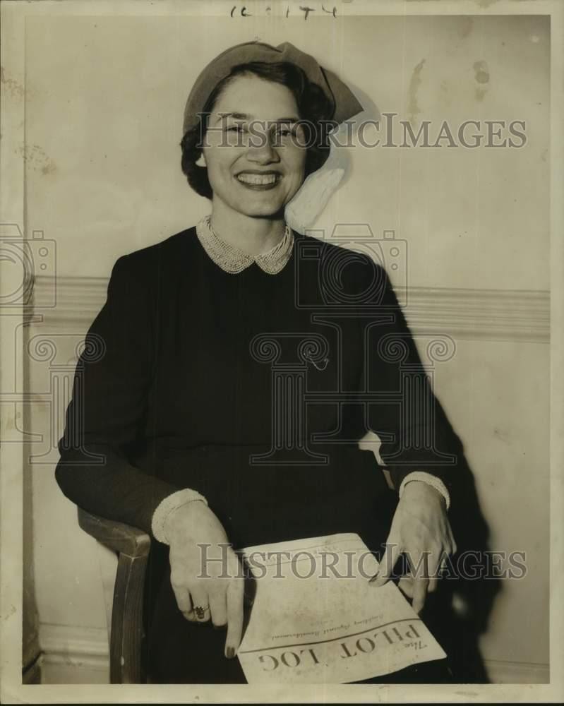 1950 Press Photo Jane Pryor Visits New Orleans - noc16049
