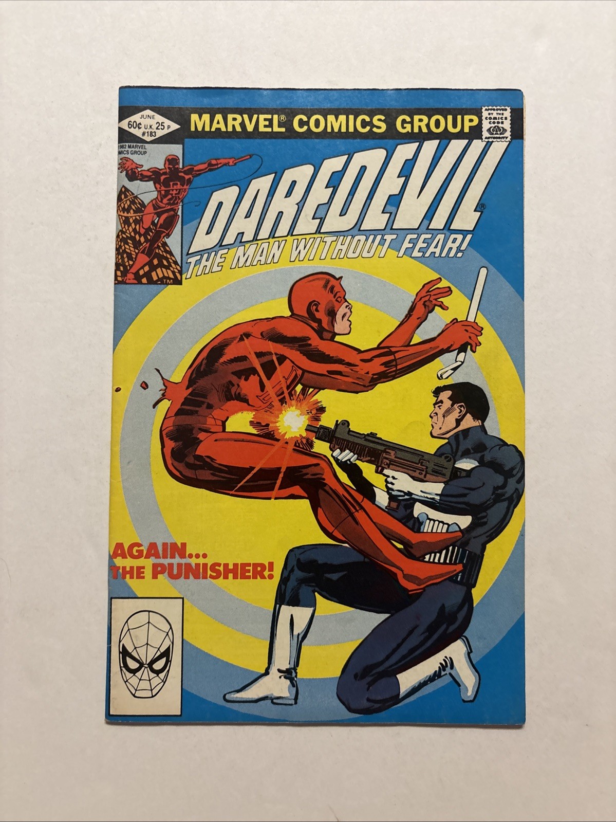 Daredevil #183 (Marvel Comics 1982) Classic Punisher Cover FN Needs Press