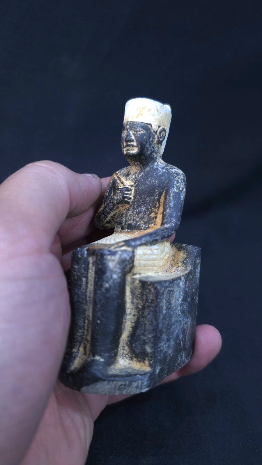 Authentic Ancient Egyptian King Khufu Statue Artifact Figurine Egyptian BC