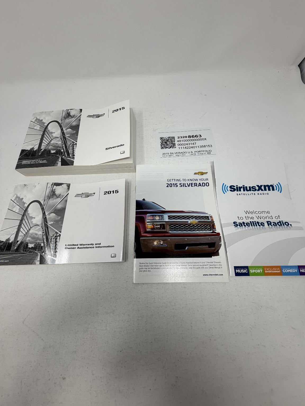 2015 Chevrolet Silverado Owners Manual Set