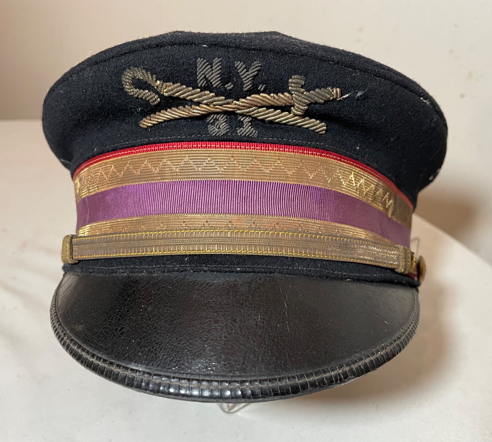 antique handmade IOOF New York chapter 31 Patriarchs Militants hat Odd-Fellows