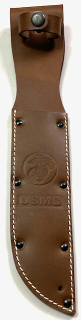 WWII US USMC MARINE K-BAR FIGHTING KNIFE LEATHER CARRY SCABBARD WWII US USMC MARINE K-BAR FIGHTING KNIFE LEATHER CARRY SCABBARD