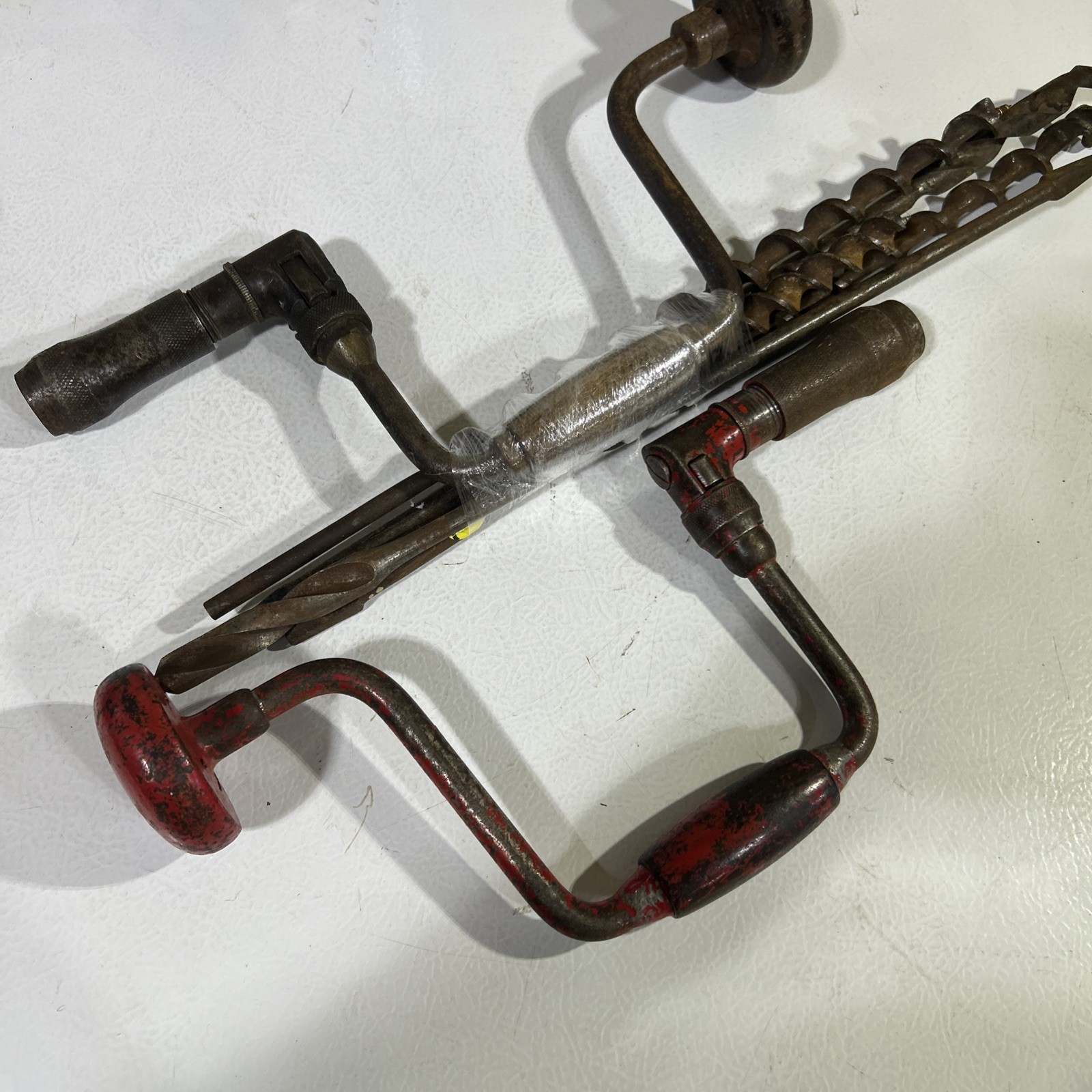 2-Vintage Brace & Bit w/4 Bit Lot Approx. 15\