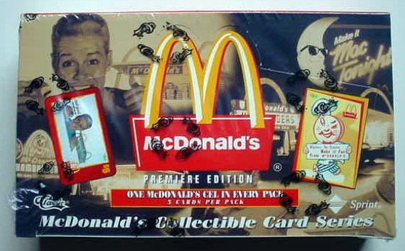 1996 Classic McDonalds Premier Edition Collectible Card Sealed Box 24 Packs