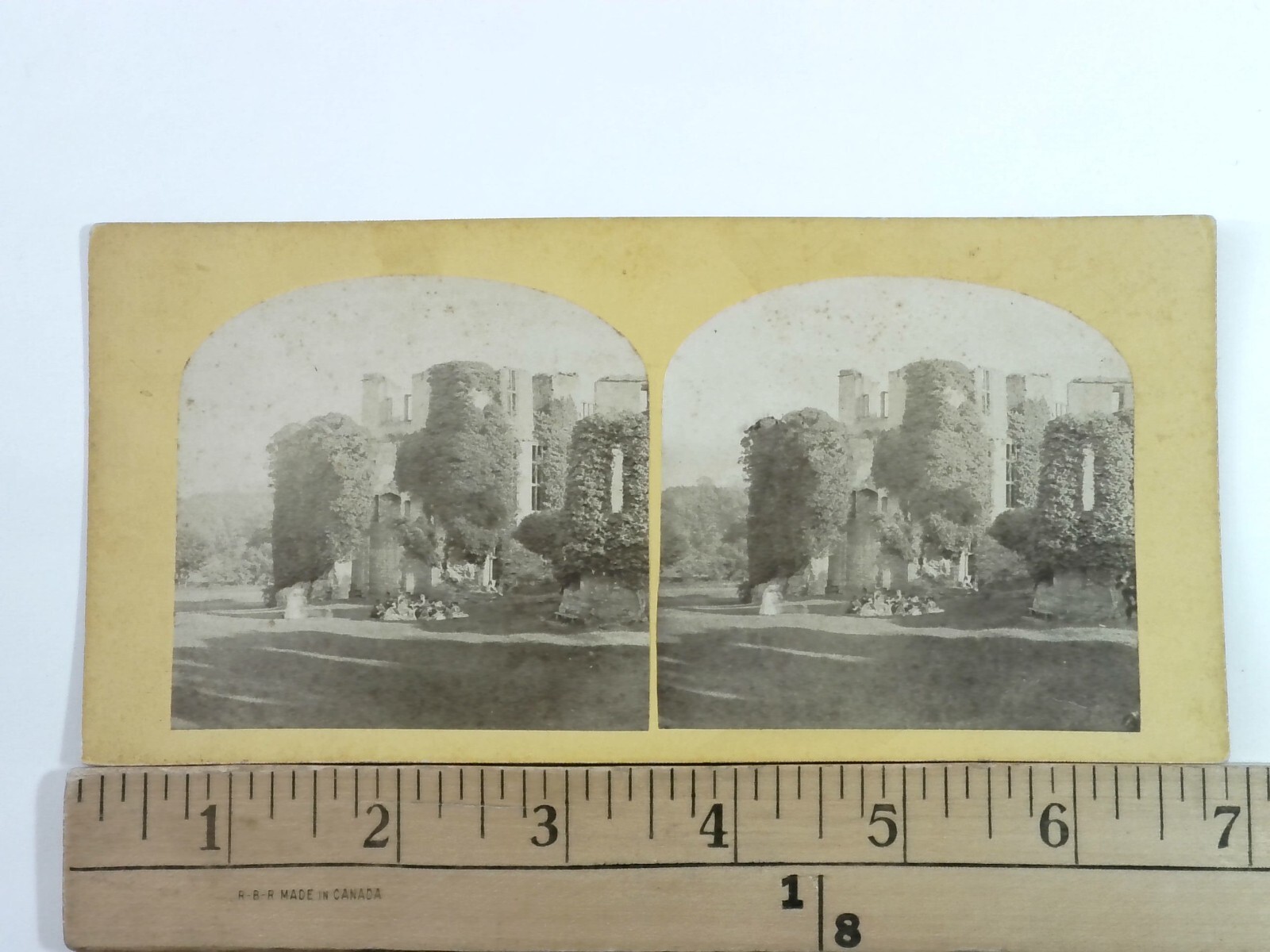 Kenilworth Castle Leicester's Buildings Stereoview Antique c1850s England