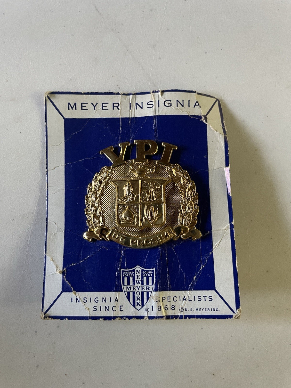 Virginia Tech VPI New Cadet Hat Pin
