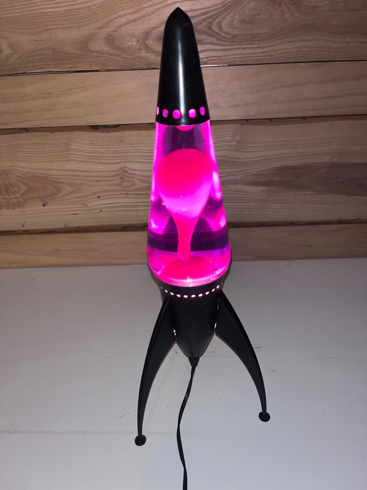 Vintage Starship Lava Lamp Red/Purple