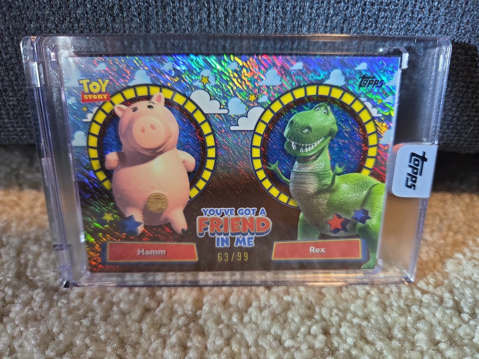 2025 Hamm/Rex You\'ve Got A Friend In Me Shimmer Topps 30 Years Of Toy Story /99