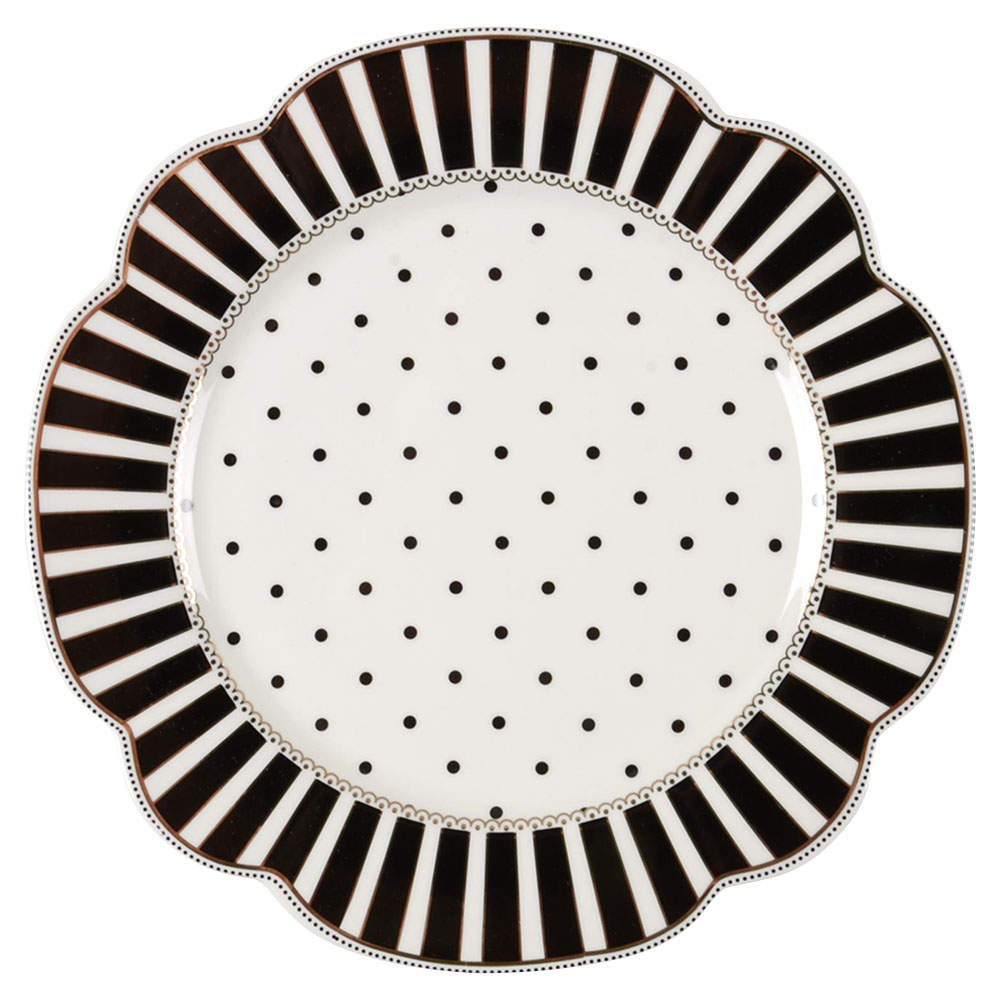 Grace\'s Teaware Josephine Black Salad Plate 10800741