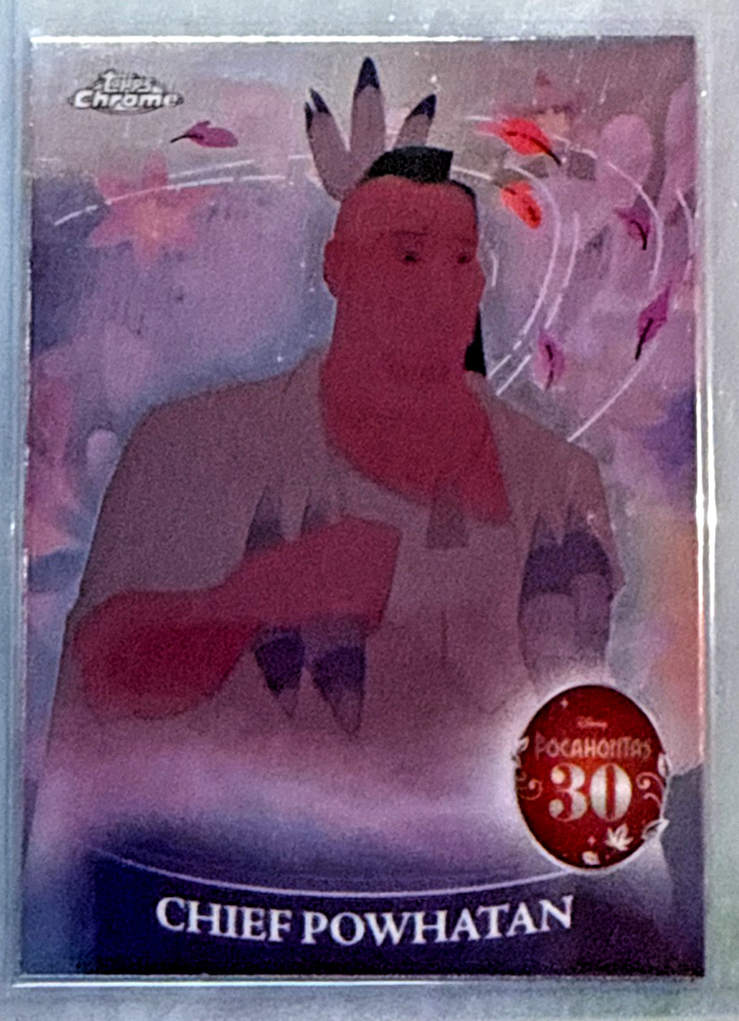 Chief Powhatan 2025 Topps Chrome Disney 30th Anniversary Pocahontas Insert PH-4 Chief Powhatan 2025 Topps Chrome Disney 30th Anniversary Pocahontas Insert PH-4