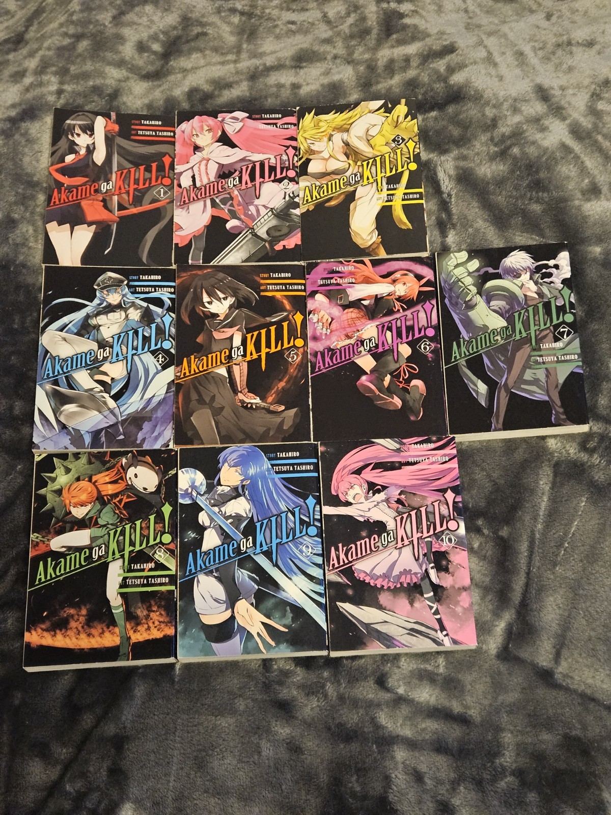 Akame ga Kill Manga Vol 1-10 English Yen Press Takahiro - GREAT CONDITION