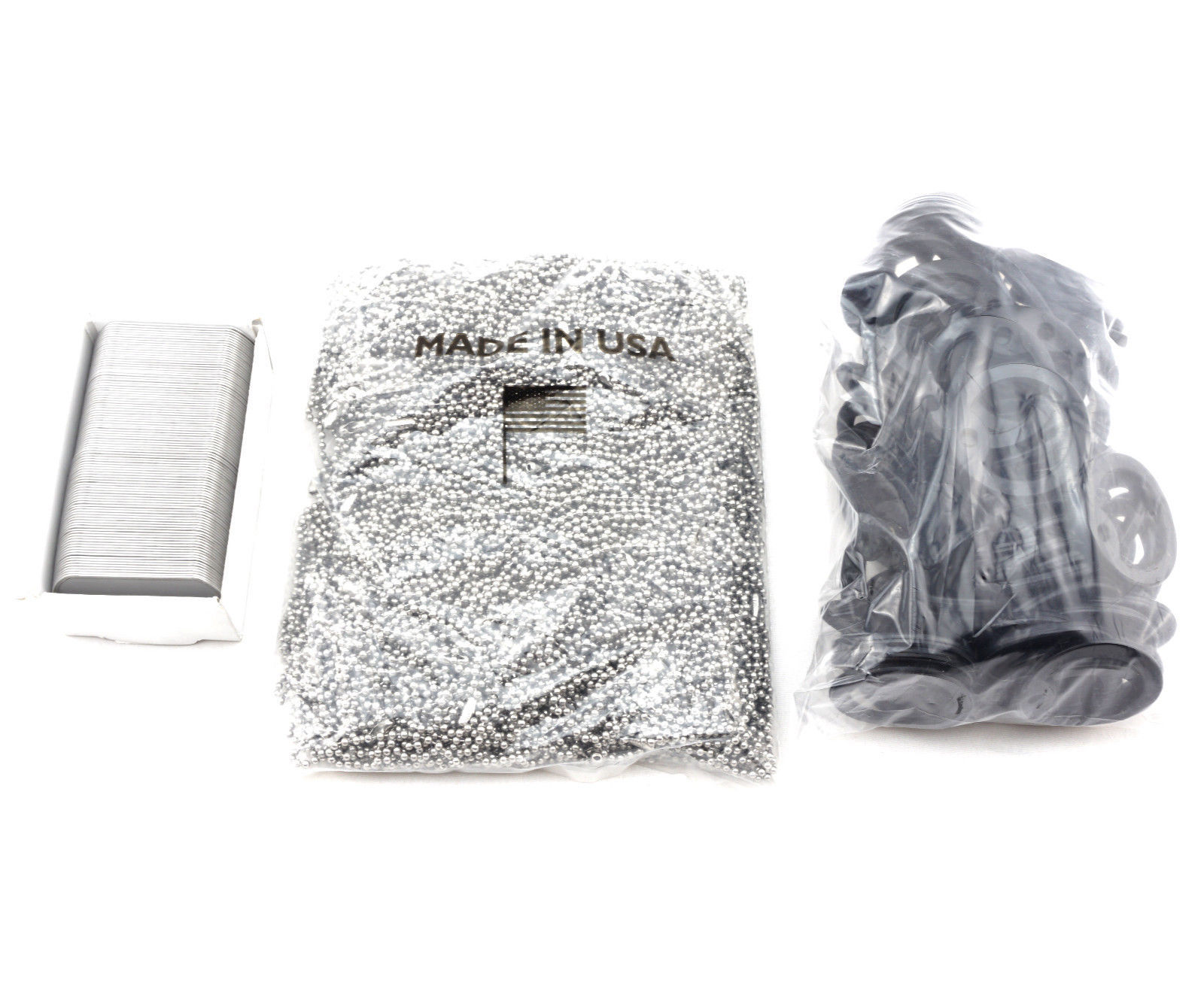 100 Stainless Steel Military Army Dog Tags + 30\