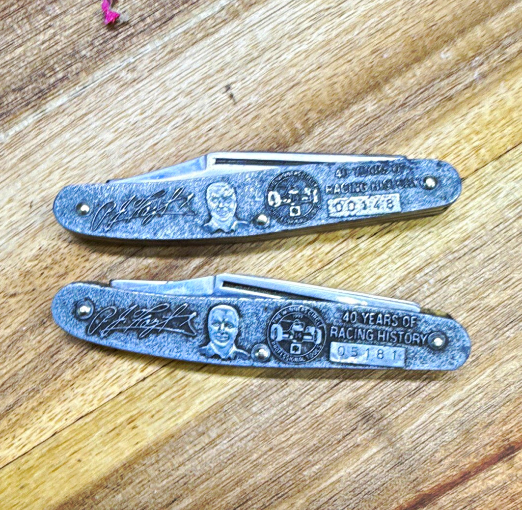 Ingersoll-Rand Winners Circle Promotion 1993 3-Blade Slipjoint Pocketknife Lot