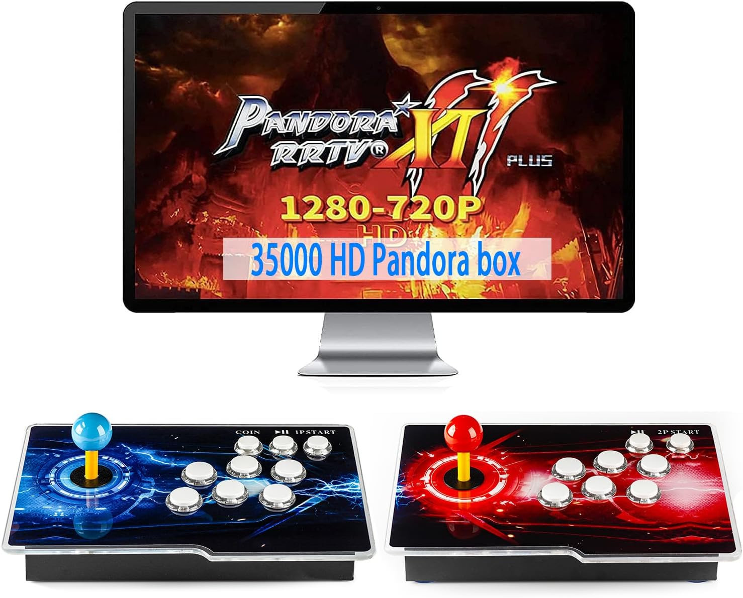 35000 Games in 1 Box Retro Arcade Game Console with Two Separate Host for PC & P 35000 Games in 1 Box Retro Arcade Game Console with Two Separate Host for PC & P