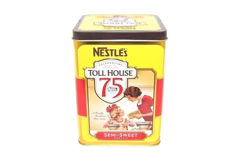 Nestle\'s 75th Anniversary Toll House Tin Empty Collectible Container