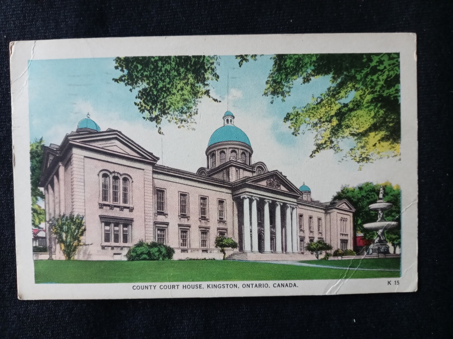 CANADA 1956 Ontario County Court House Kingston Ontario postcard