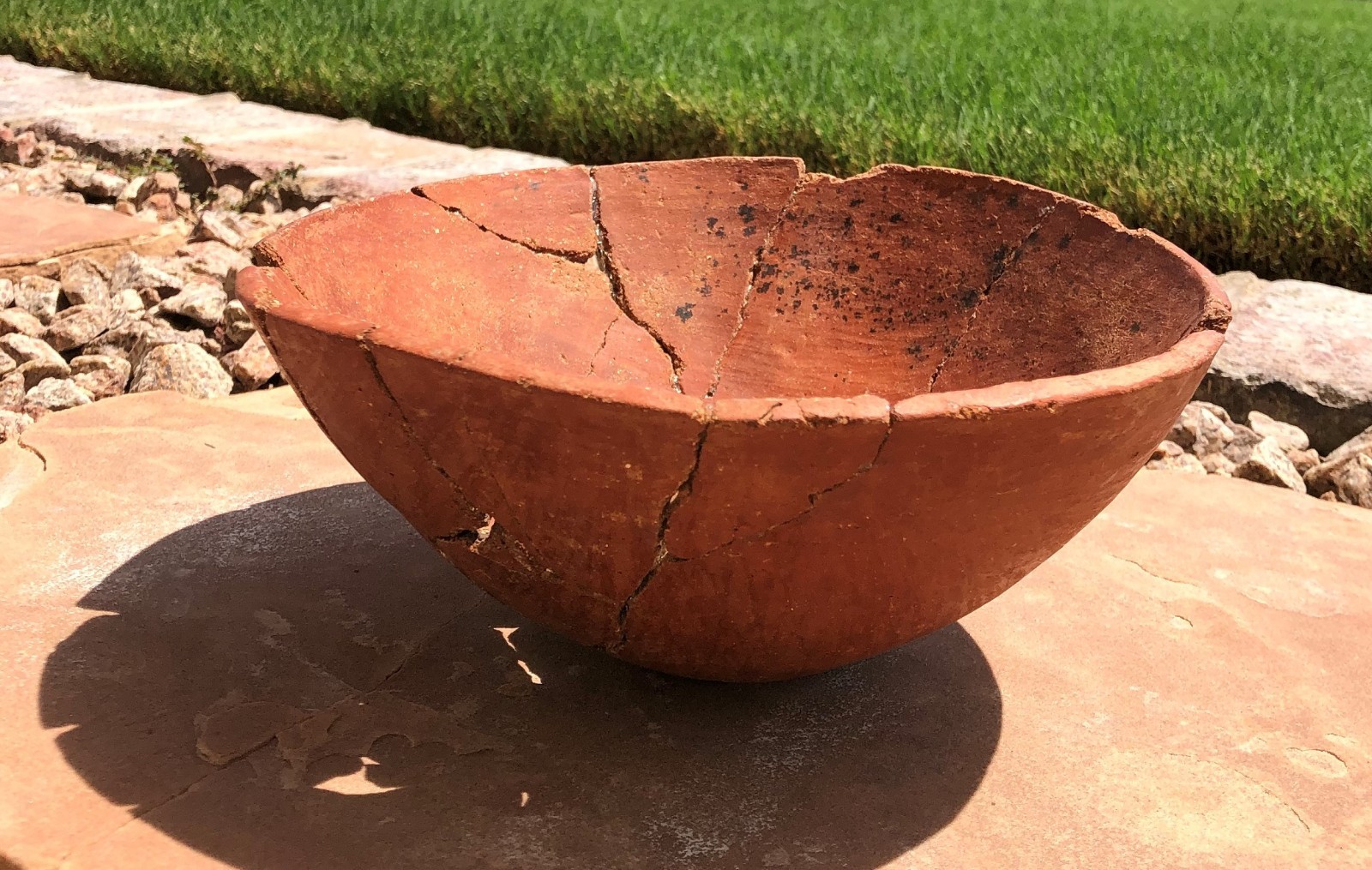 Prehistoric Southwest Native American Salado Redware bowl A.D. 1250 to 1450
