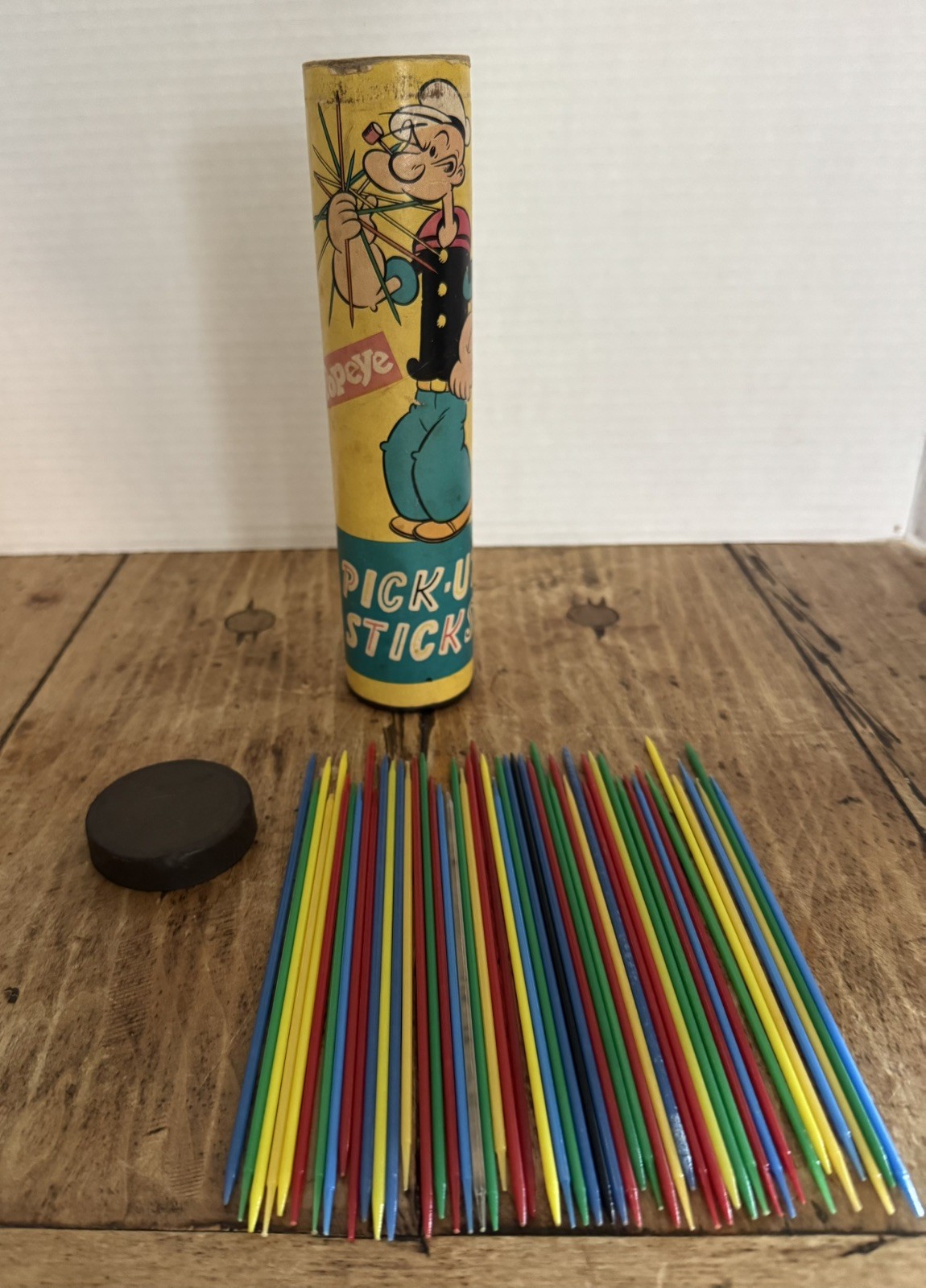 Vintage Popeye The Sailor Pick-Up Sticks Game 1957 Lido Toy Company 