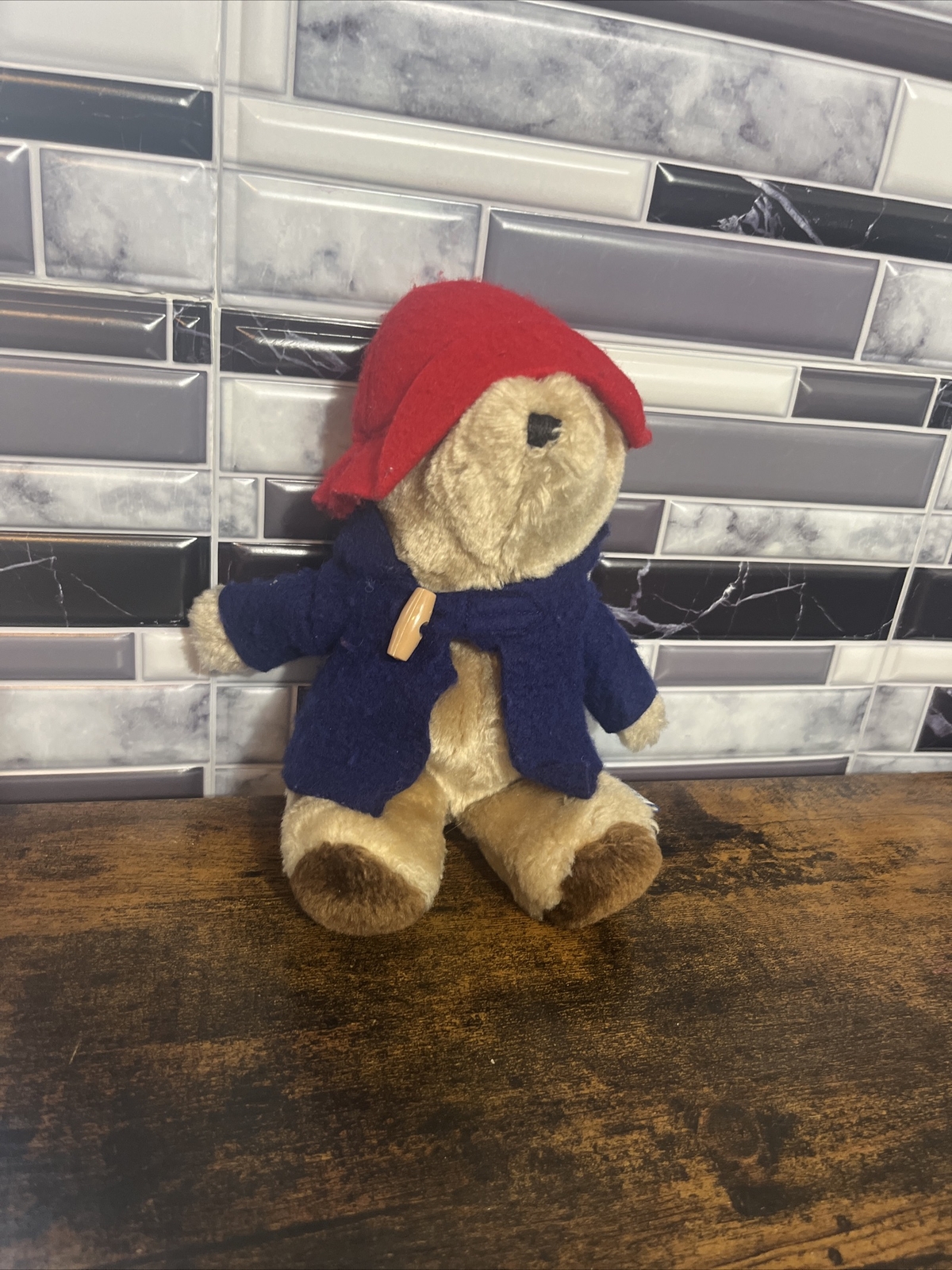 Vintage ~1975 1981 Eden Toys  Paddington Bear. 9.5 inches tall. Bean filled 