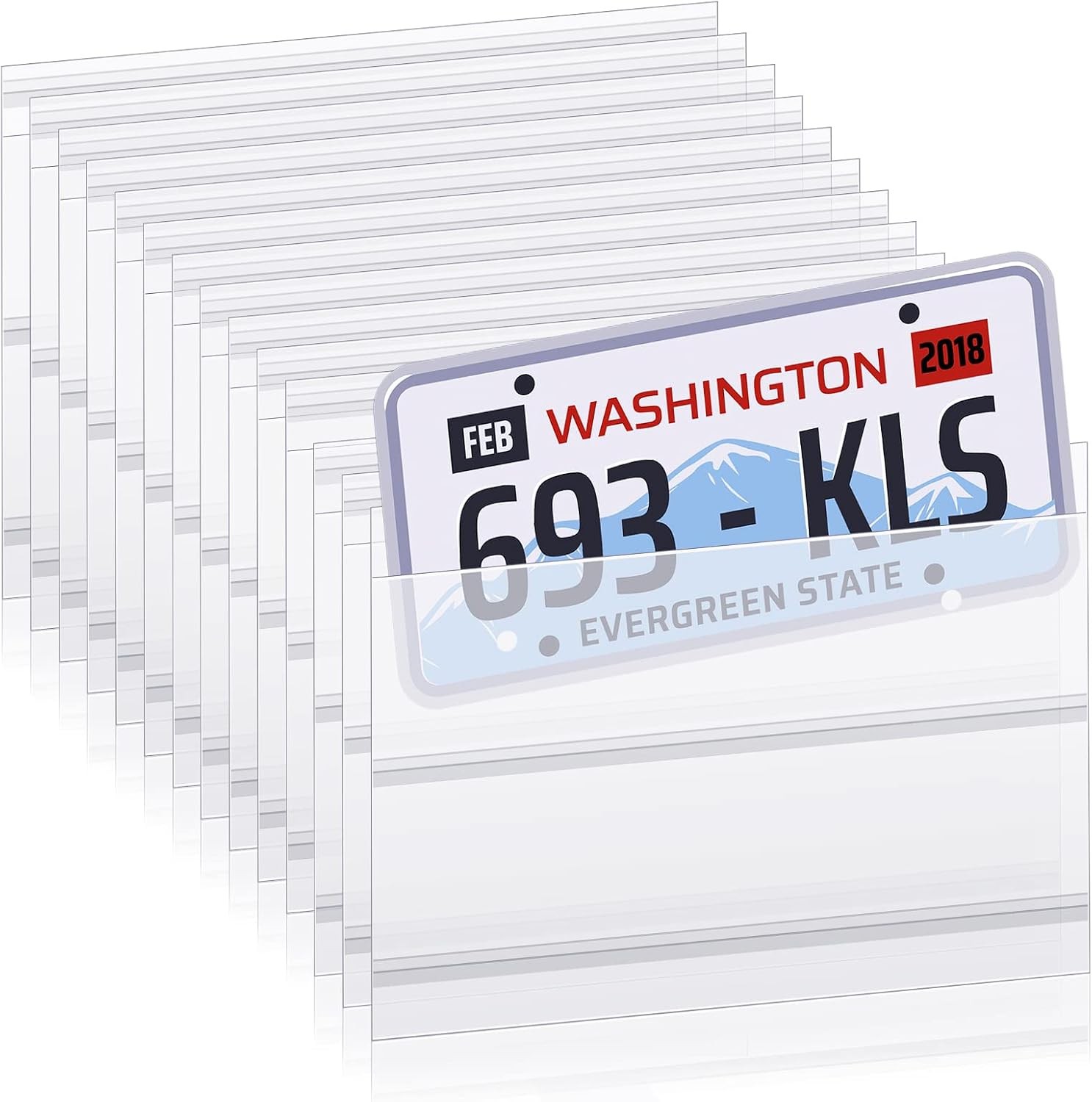 300 Pcs License Plate Protector Clear Tag Cover 11.8 x 7.5 In Accessories 300 Pcs License Plate Protector Clear Tag Cover 11.8 x 7.5 In Accessories