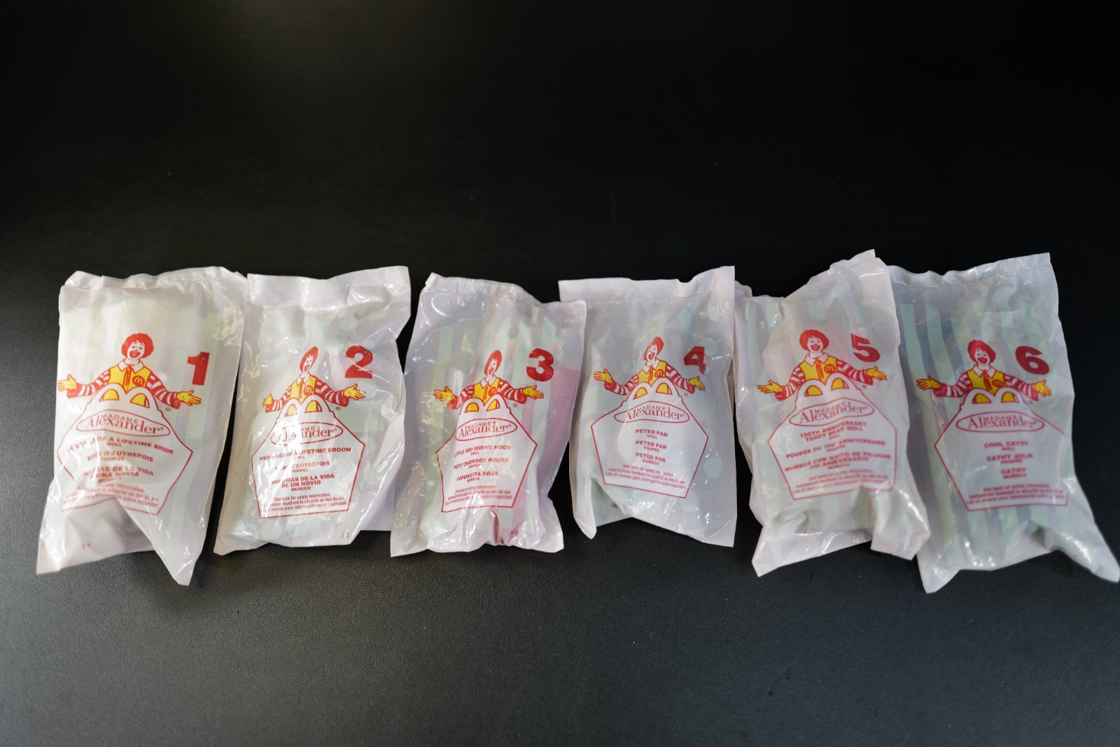 2002 McDonald\'s Madame Alexander Dolls Complete Set 1-6 Sealed Happy Meal