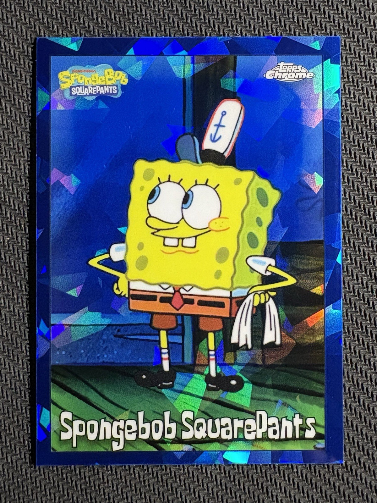2025 Topps Chrome Sapphire SpongeBob Squarepants #25 25th Anniversary SHARP