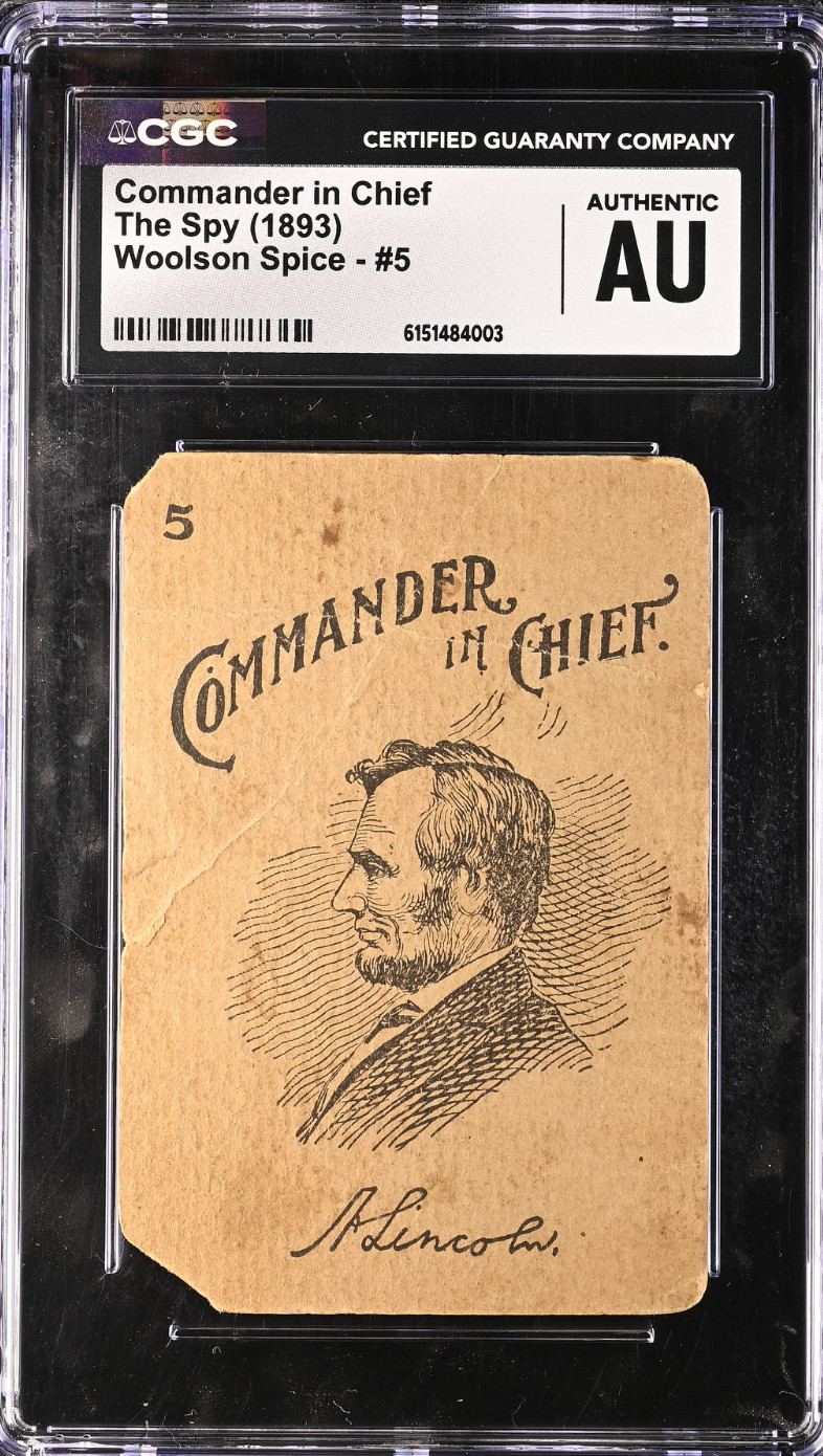 1893 Woolson Spice Abraham Lincoln CGC Authentic *Incredible 19th Century Card*