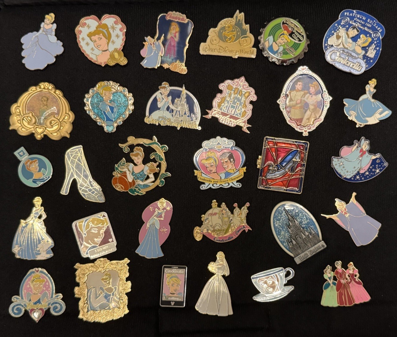 Disney Pins Cinderella FairyGodmother Prince Charming Lady Tremaine Step Sisters