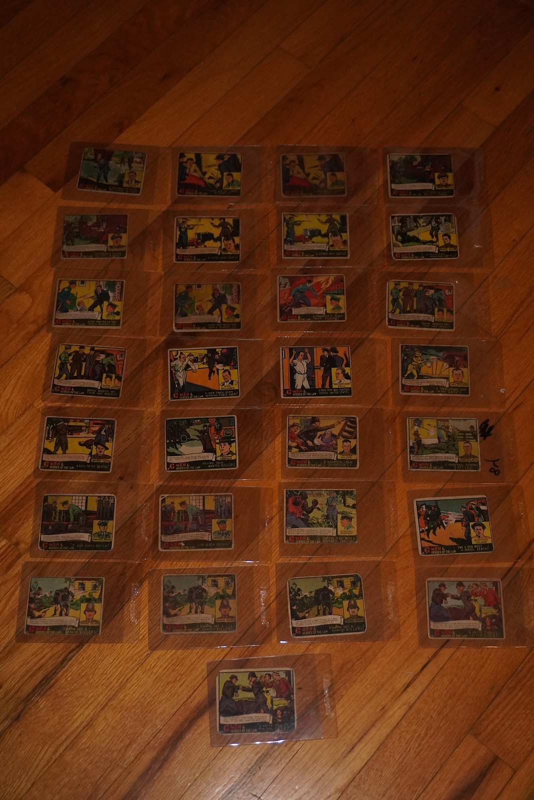  Lot 29 Different Variants G-Men Collector Cards 1935 - 1937 Gum Inc