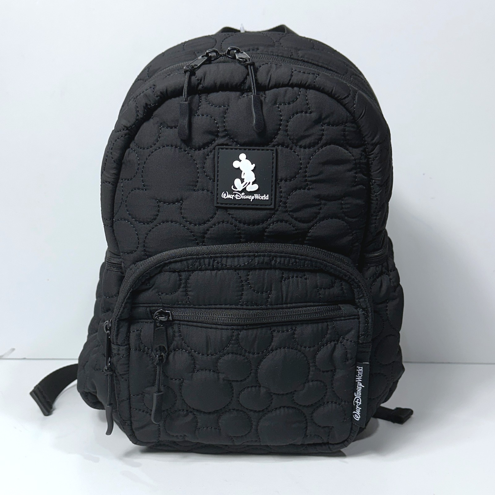 Disney Parks Mickey Mouse Quilted Mini Backpack Black Walt Disney World