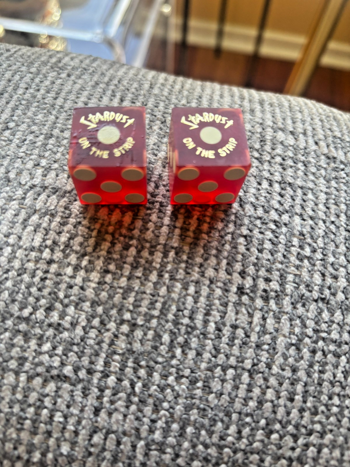 Stardust on the Strip Casino Dice Pair Las Vegas Not Matching Numbers RARE
