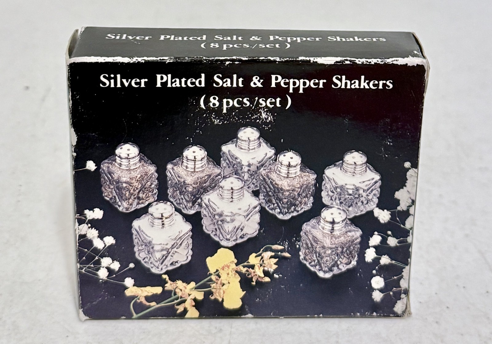 8 pc NIB Small Salt and Pepper Shaker Silver Plated Chadwick miller NEW 8 pc NIB Small Salt and Pepper Shaker Silver Plated Chadwick miller NEW