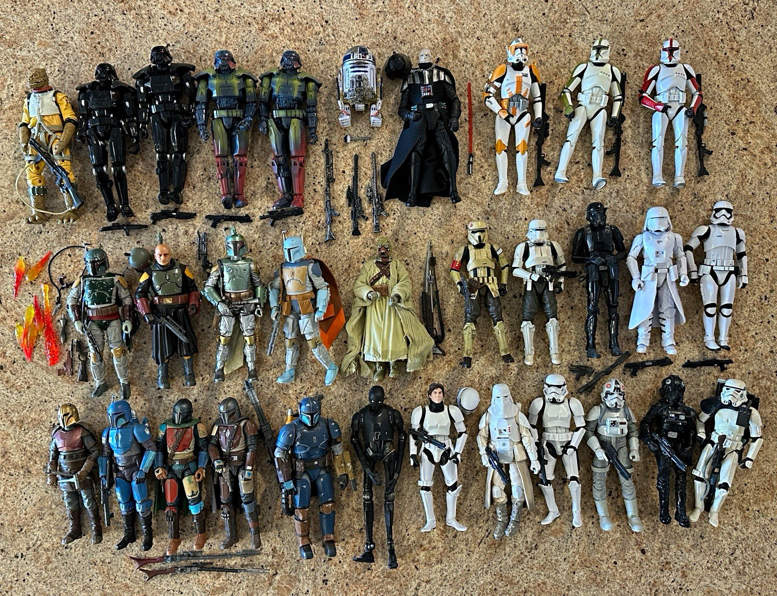 Star Wars Black Series Lot 32 Figures Loose - Read Description - As Is