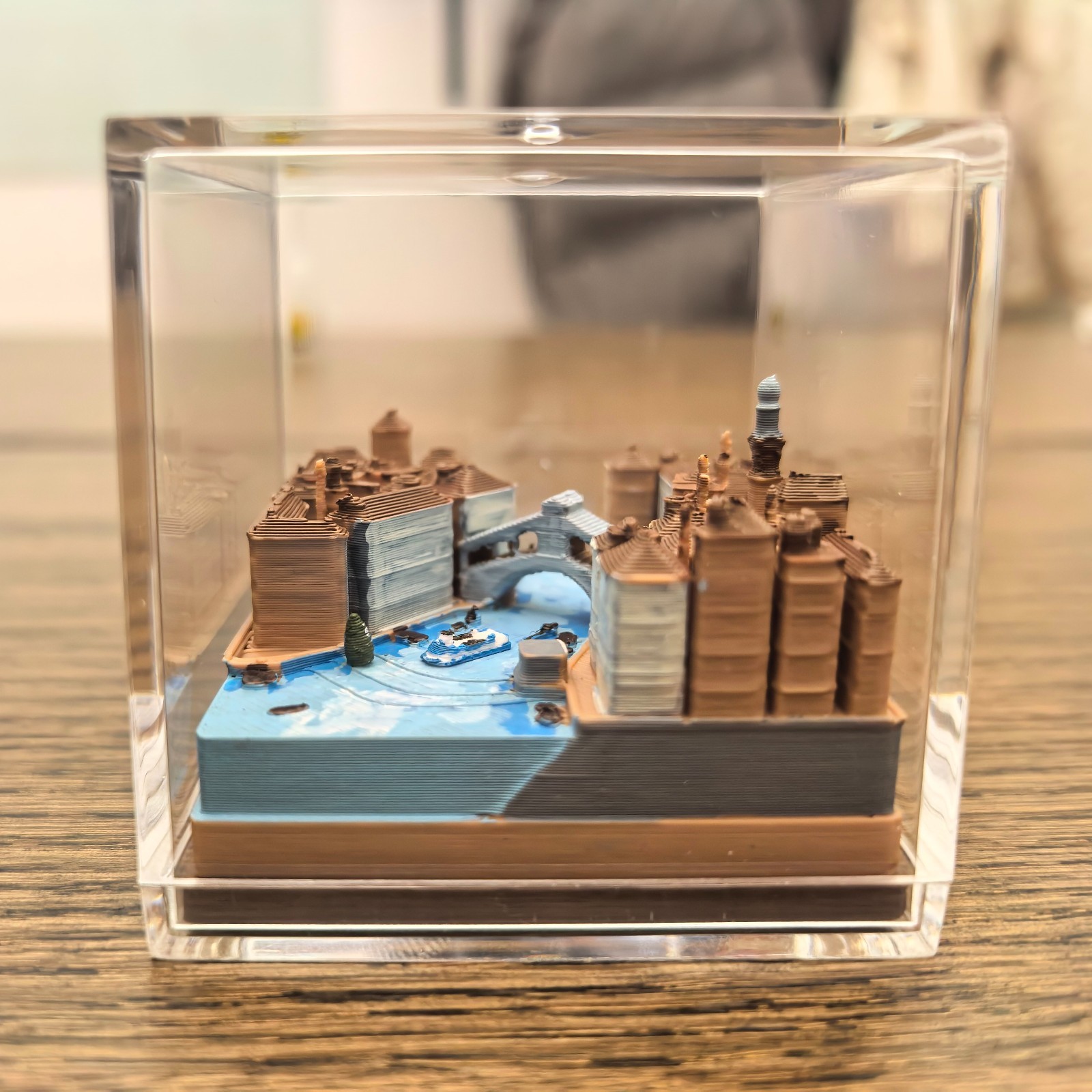 Venice Canal Microlandscape Model - Rialto Bridge Italy Minature Venice Canal Microlandscape Model - Rialto Bridge Italy Minature
