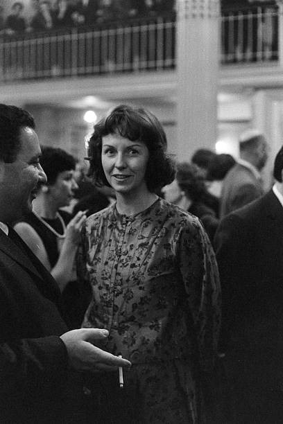 Betsy Blair at the Theatre de Paris for the premiere of the play T- Old Photo