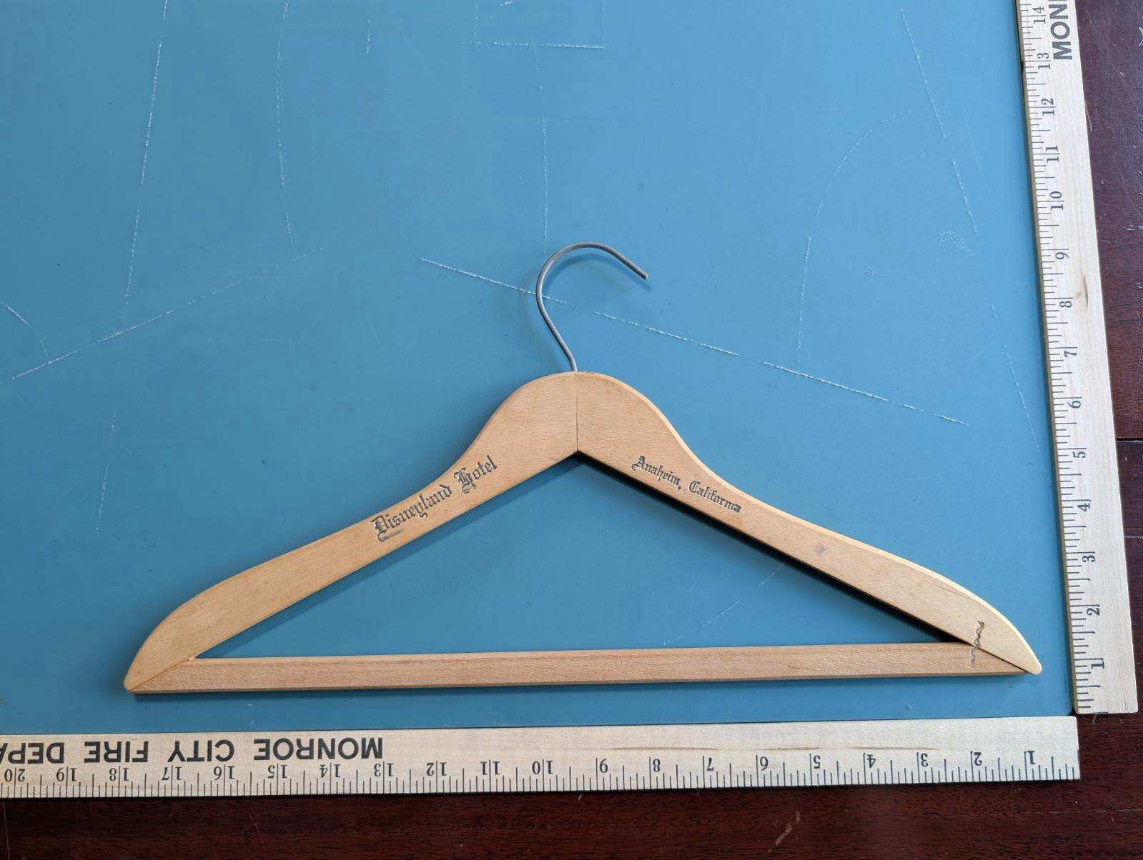 Vintage Disneyland Hotel Wooden Hanger Mid Century Modern