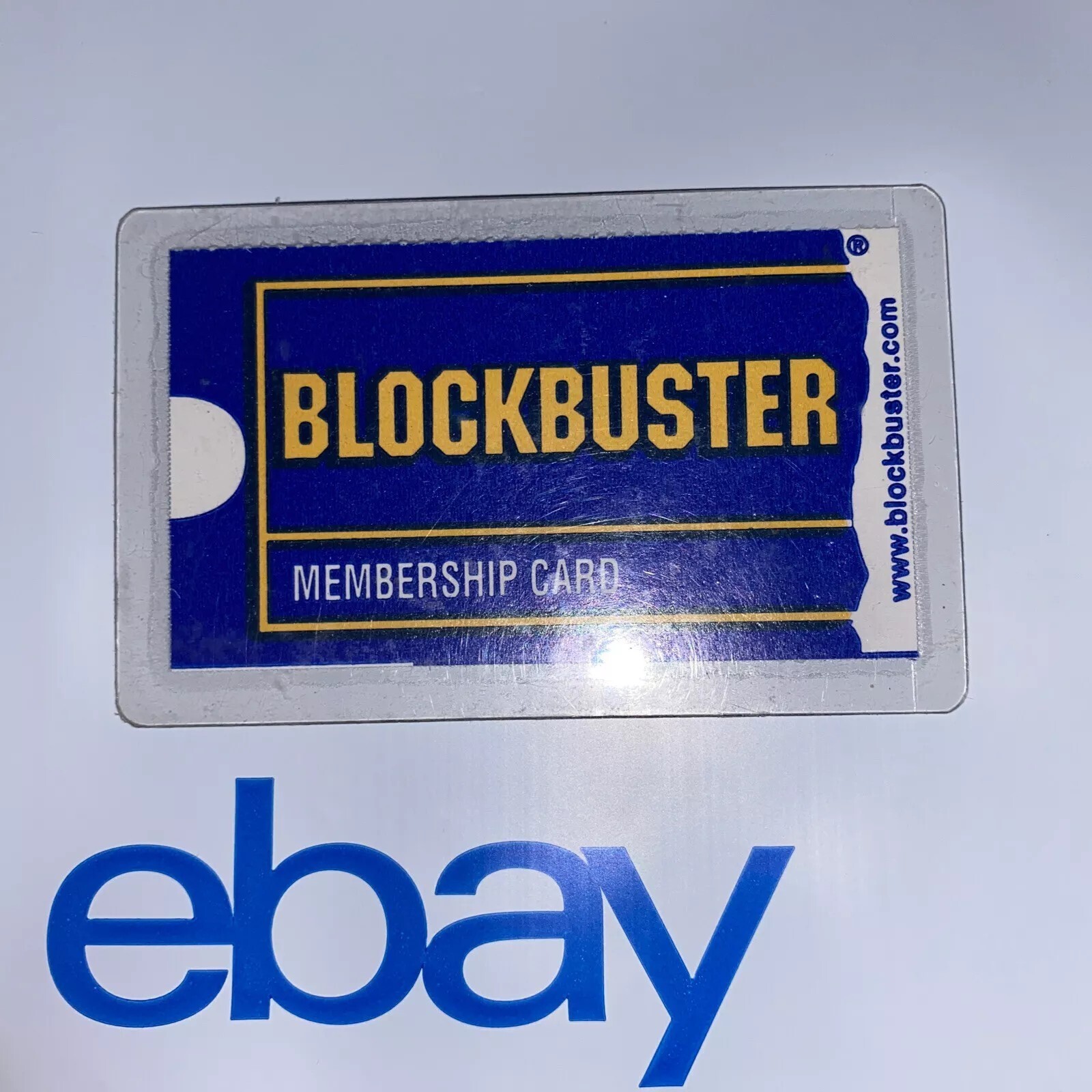 VINTAGE ONE OF A KIND EXTREMELY RARE BLOCKBUSTER VIDEO LAMINATED MEMBERSHIP CARD