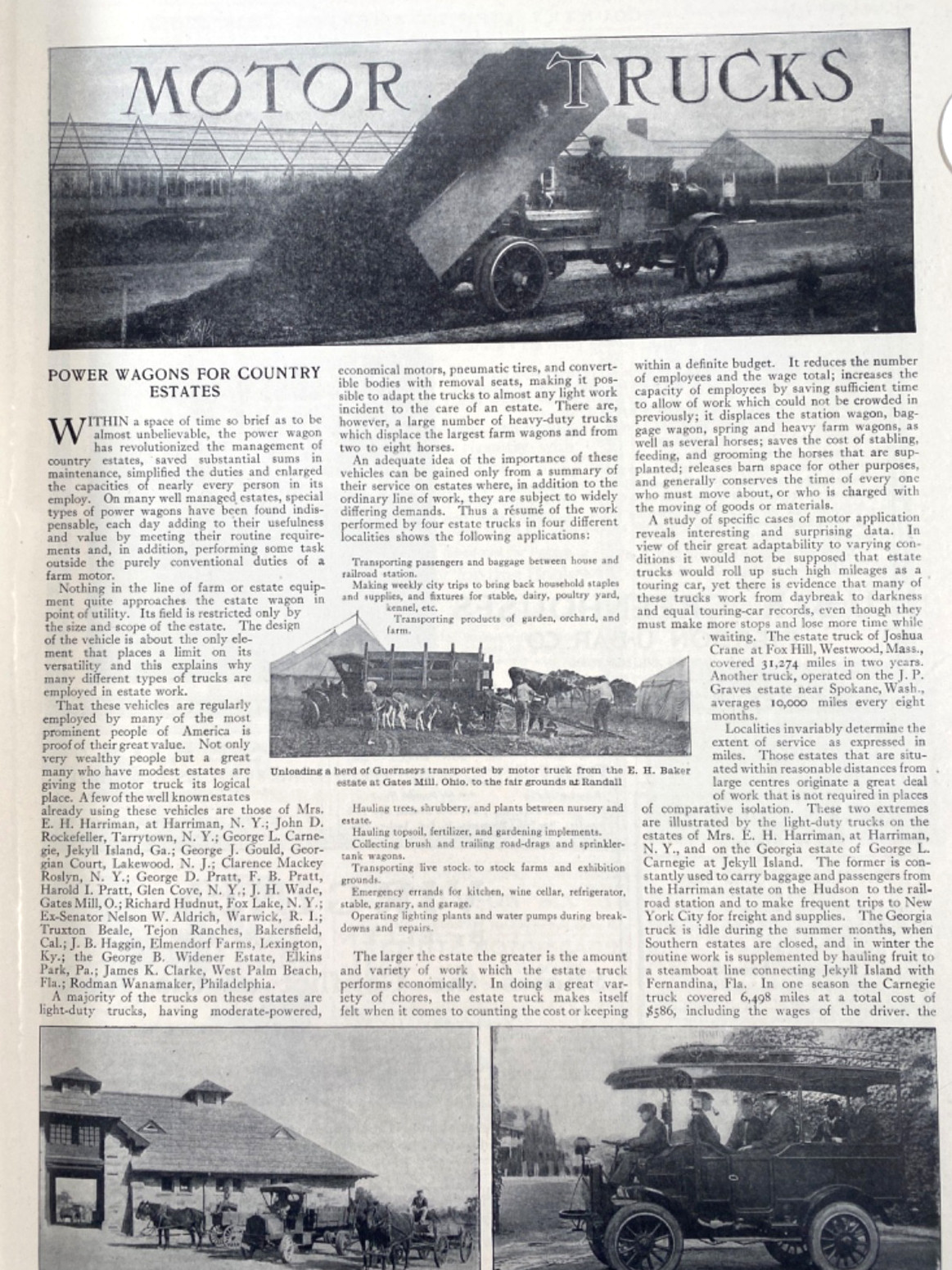 1911-1935 AUTOMOBILE ARTICLES FROM COUNTRY LIFE MAGAZINE three binders, hundreds