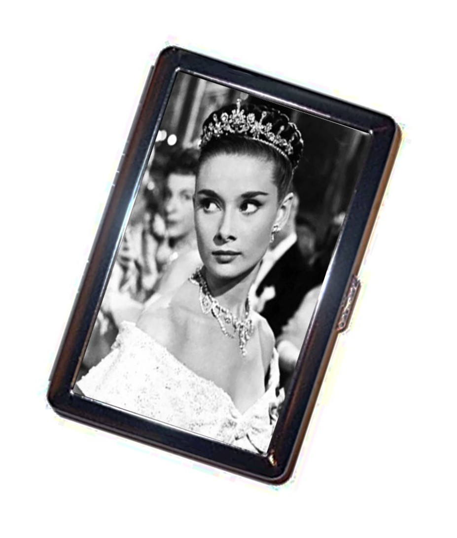 Audrey Hepburn Roman Holiday beauty Cigarette Case vintage-art Handmade Wallet