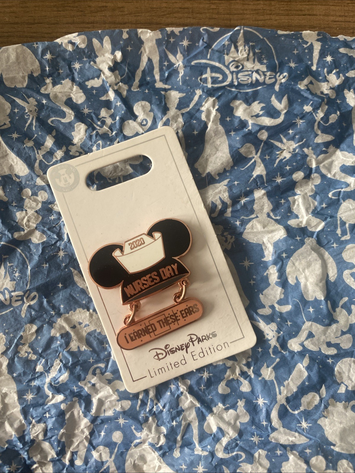 Disney Nurses Day 2020 Pin Mickey Ears Pin I Earned These Ears LE 3000