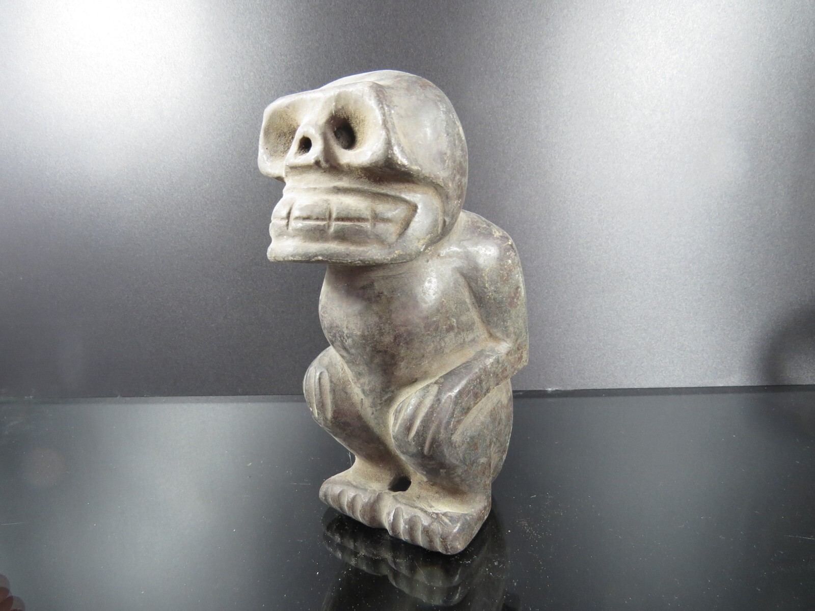 China,old jade,hongshan culture,Collectibles,rare Human Skull & Apollo,statues R