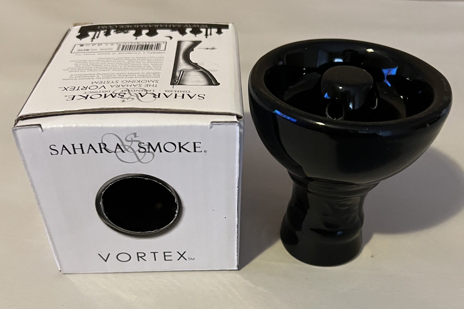 NEW Vortex Hookah Bowl Charcoal Ceramic Head Durable Accessory for Hookahs BLACK