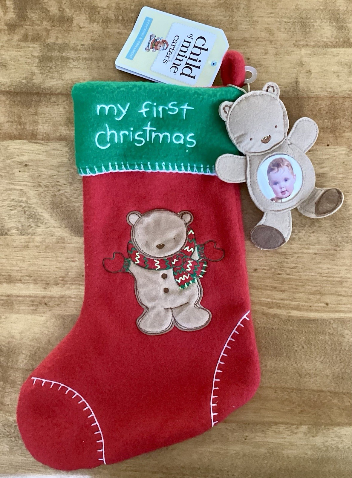 Carter’s Child Of Mine “My First Christmas” Stocking & Ornament, NEW Carter’s Child Of Mine “My First Christmas” Stocking & Ornament, NEW