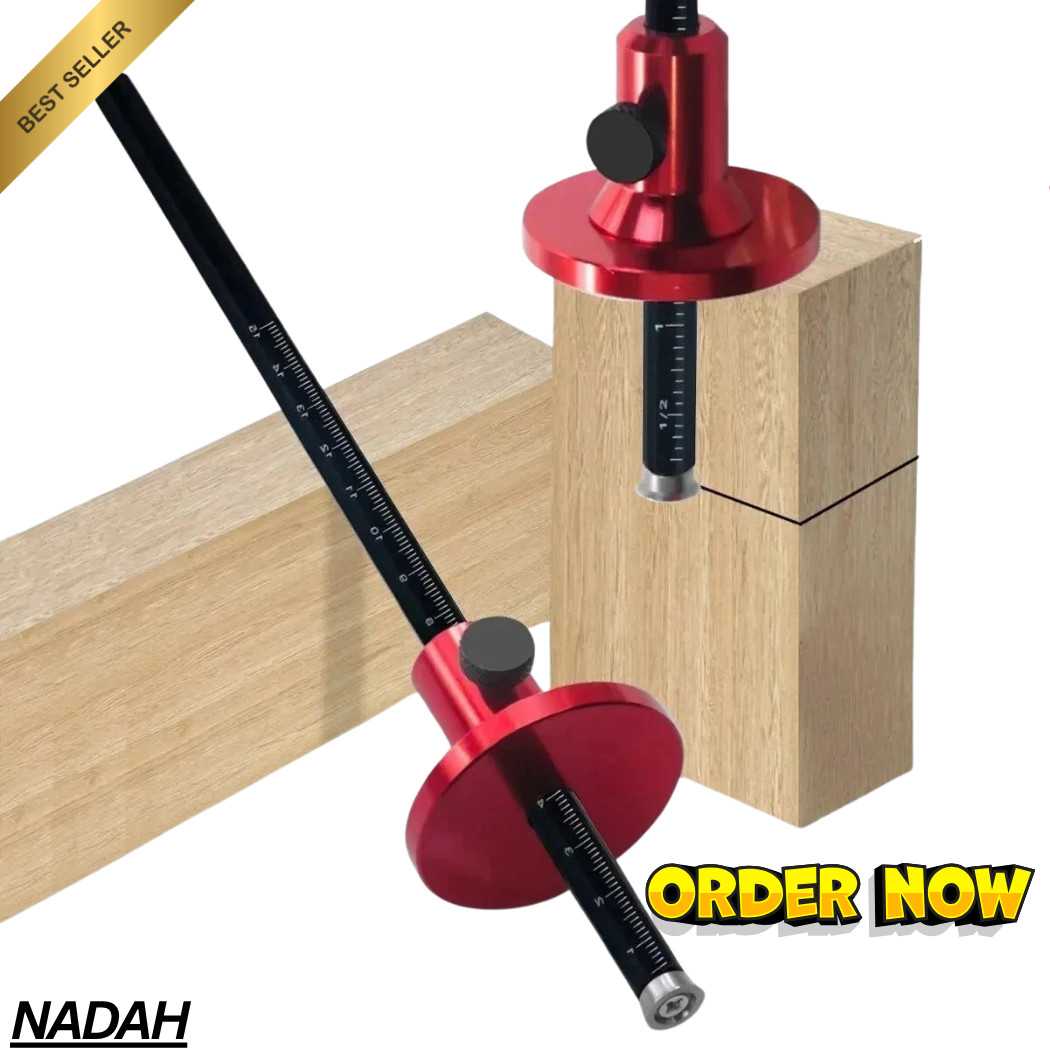 Wheel Marking Gauge - Woodworking Scriber - Wood Marking Tools With Inch & MM