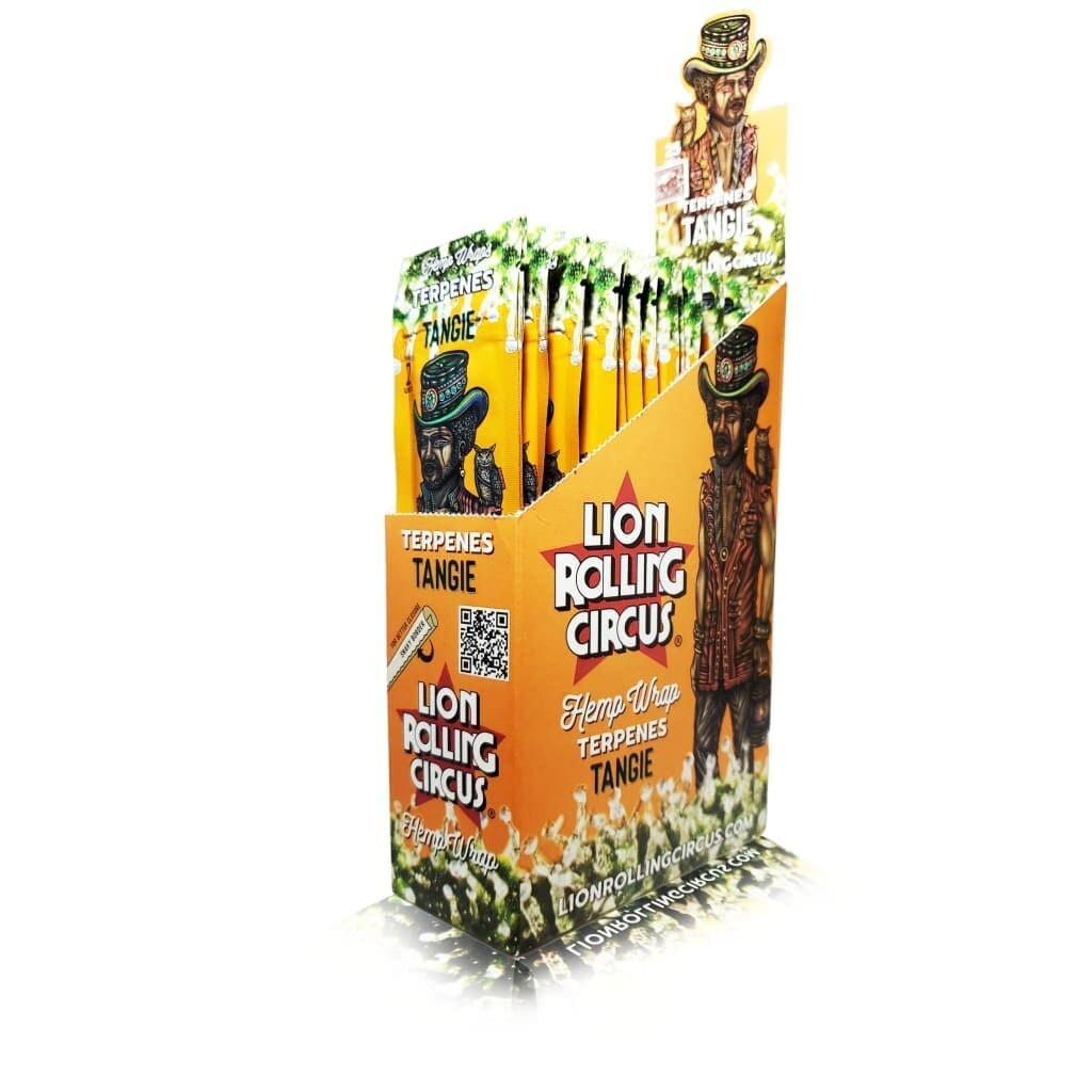 Lion Rolling Circus Herbal Papers TANGE TERPENES Box 25/2ct Packs