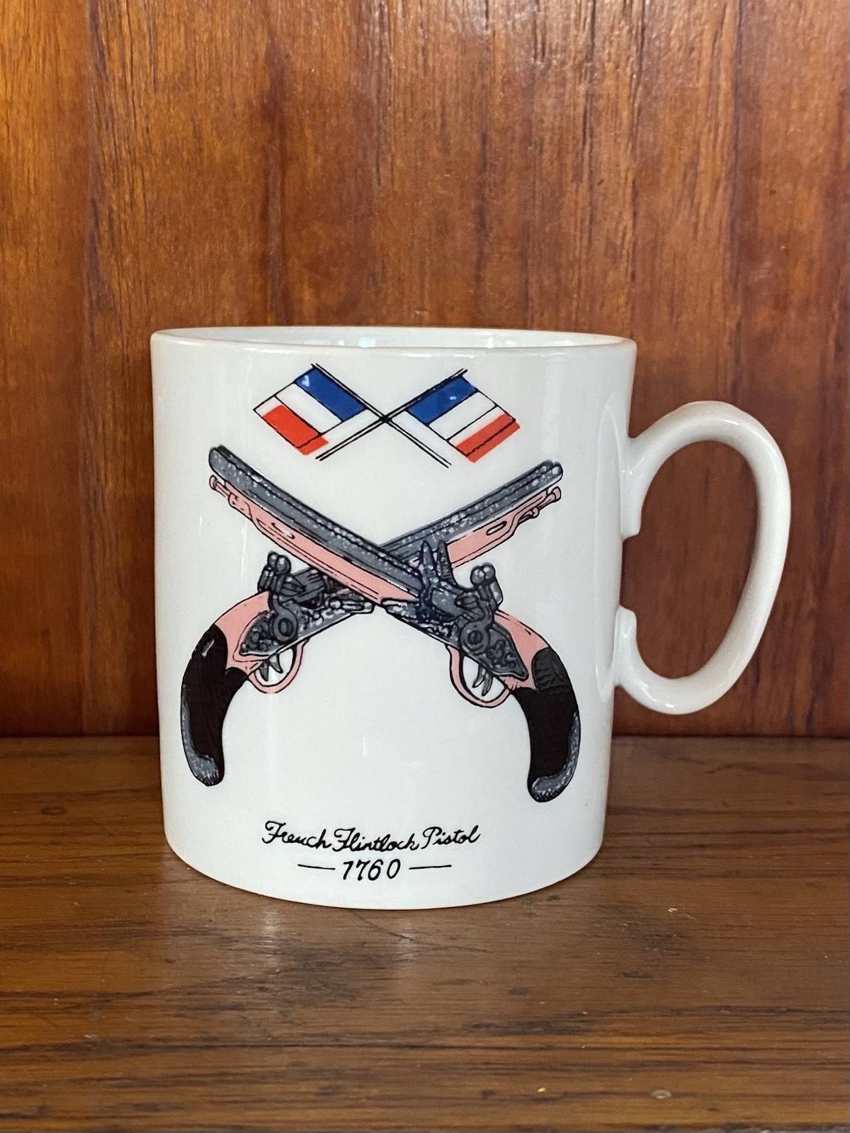 Vintage French Flintlock  Pistol 1760 Small  Cup Mug
