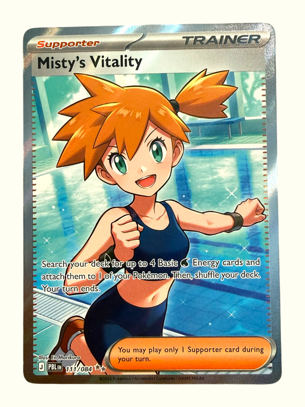 Misty's Vitality Full Art 111/08 Pitch Black English NM