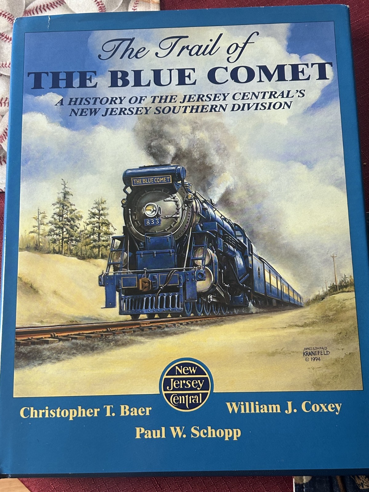 The Trail of The Blue Comet / Book /  New Jersey Central CNJ / Baer Coxey Schopp