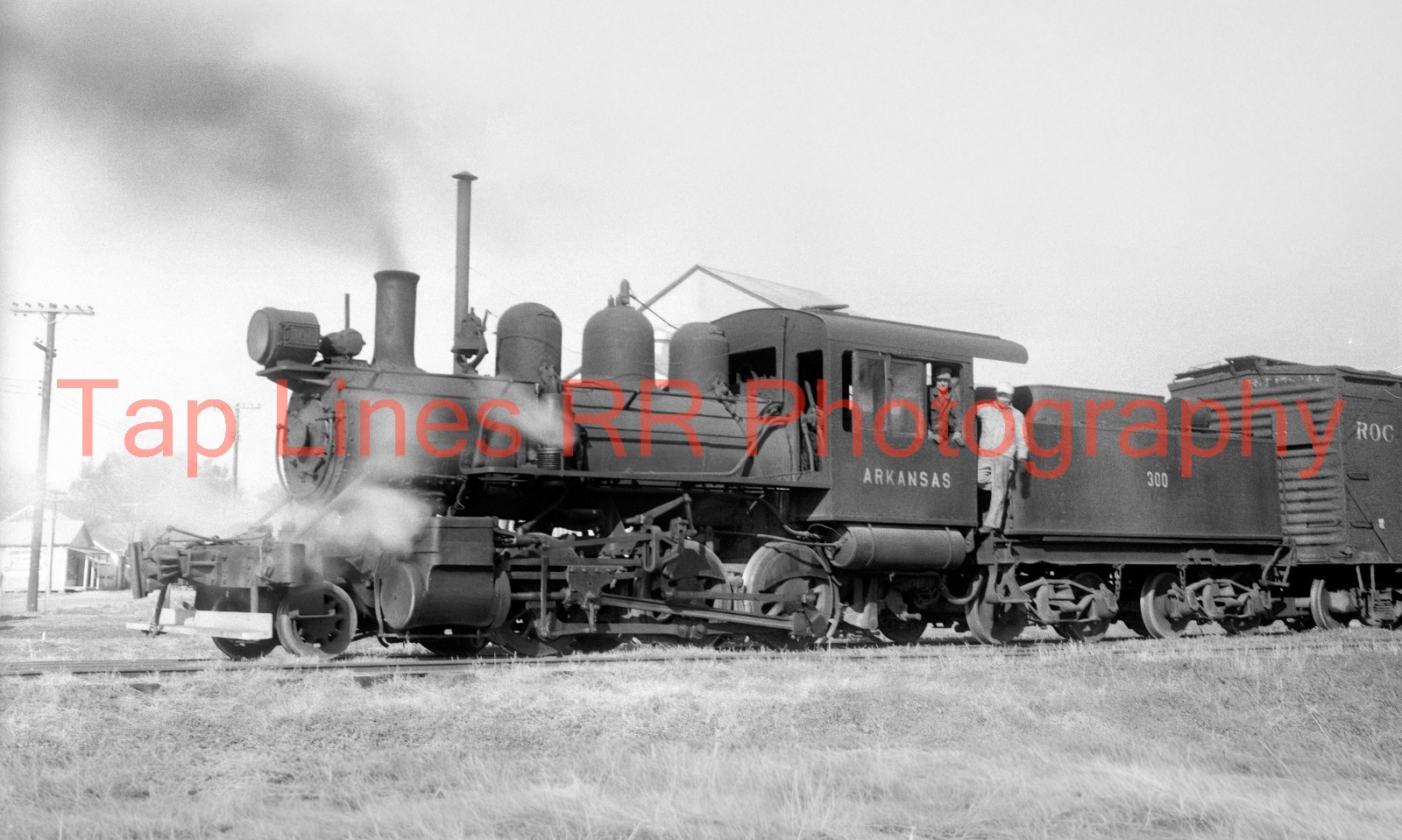 Arkansas RR #300 2-6-0 Star City AR circa 1949 ALCO Cooke #65200 New 5x8 Photo