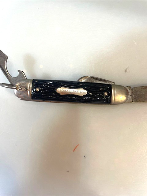 VINTAGE 1971 COLONIAL USA FOREST MASTER UTILITY BLADE POCKET KNIFE USA